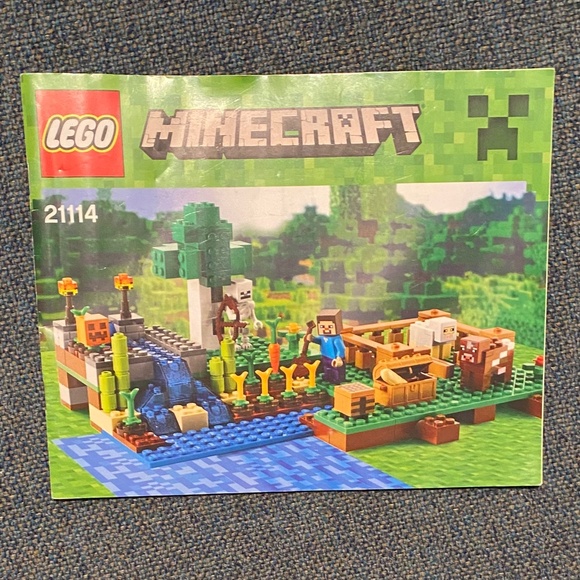 🥕 Lego 21114 Minecraft The Farm 🐑 Steve Skeleton Cow Sheep Minifigures Retired - Picture 15 of 16